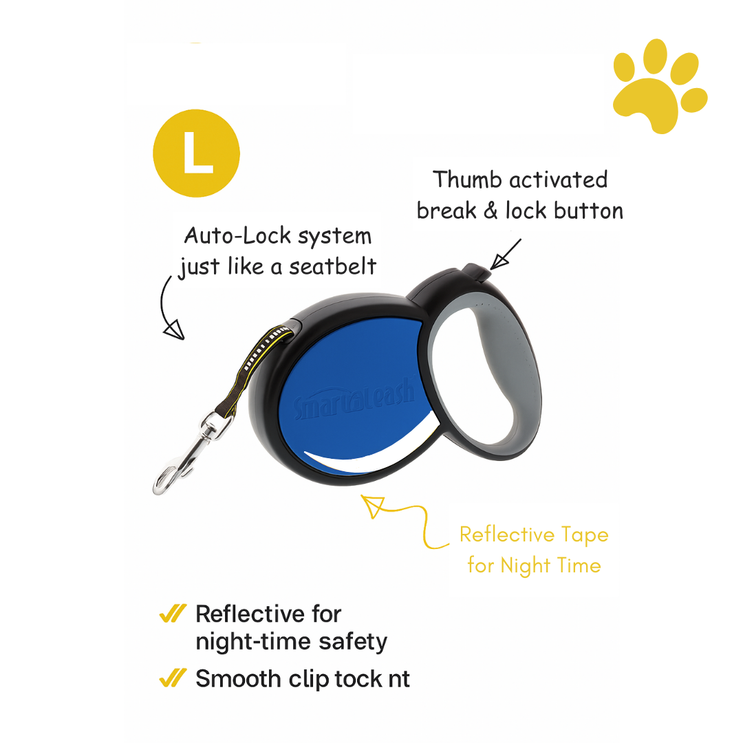 Smart Retractable Leash With Safety Features