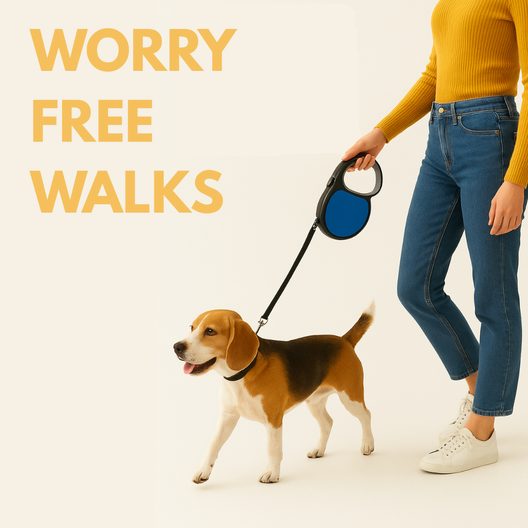Smart Retractable Leash With Safety Features